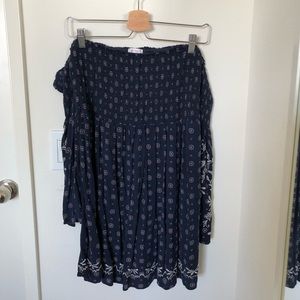 Off the shoulder embroidered dress